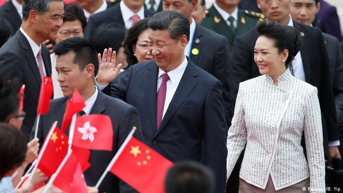 China Ankunft von Xi Jinping in Hongkong (Reuters/B. Yip)