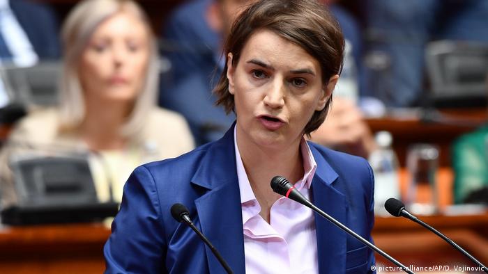 Serbien neue Regierungschefin - Ana Brnabić (picture-alliance/AP/D. Vojinovic)