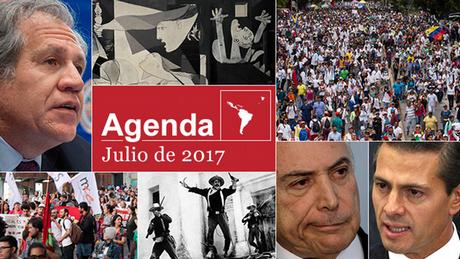 Symbolbild Agenda Julio de 2017 Spanisch