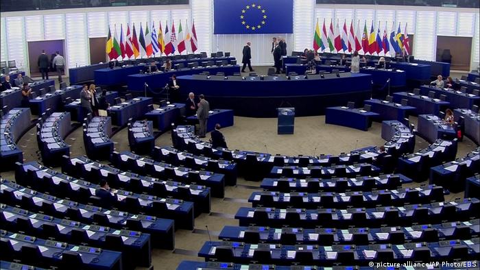 Frankreich EU-Parlament in Straßburg (picture-alliance/AP Photo/EBS)