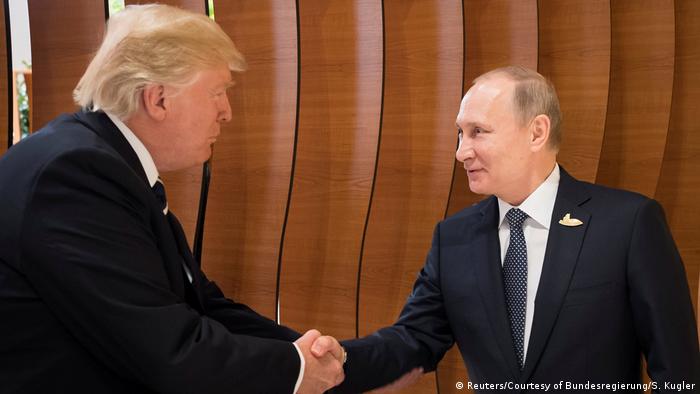 G20 Gipfel in Hamburg | Trump & Putin (Reuters/Courtesy of Bundesregierung/S. Kugler)