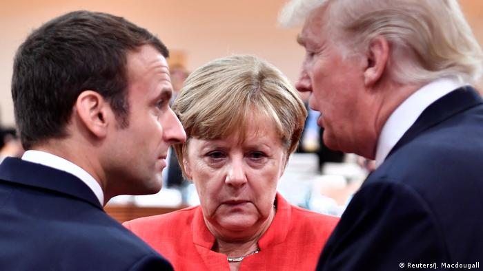 G20 summit with Merkel, Macron and Trump (Reuters/J. Macdougall)
