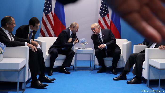 Hamburg - G20 - Donald Trump și Vladimir Putin (Reuters/C. Barria)