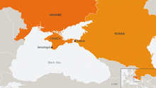 Karte Ukraine Russland Sewastopol ENG