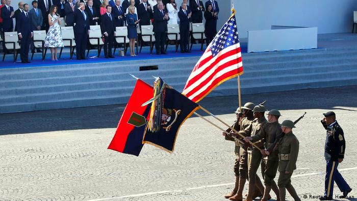 Frankreich Nationalfeiertag in Paris | US-Soldaten (Reuters/Y. Herman)