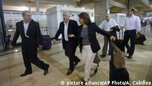 Venezuela Caracas Flughafen Ankunft Ex-Präsidenten 