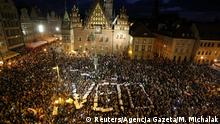 Polen Protest gegen Justizreform in Breslau