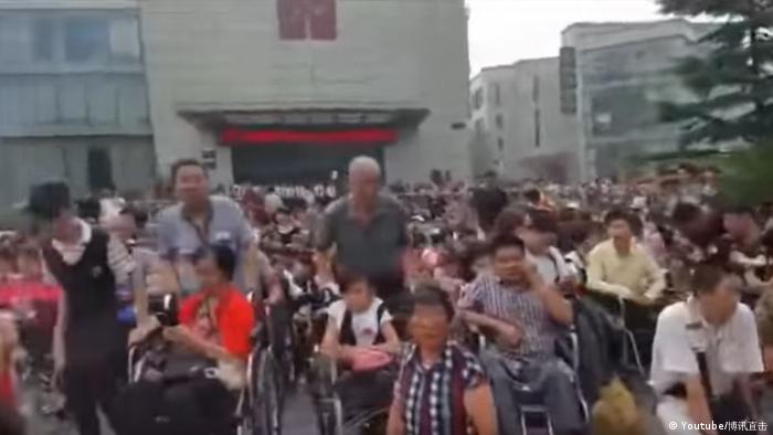 Screenshot Youtube Protest in Peking (Youtube/博讯直击)