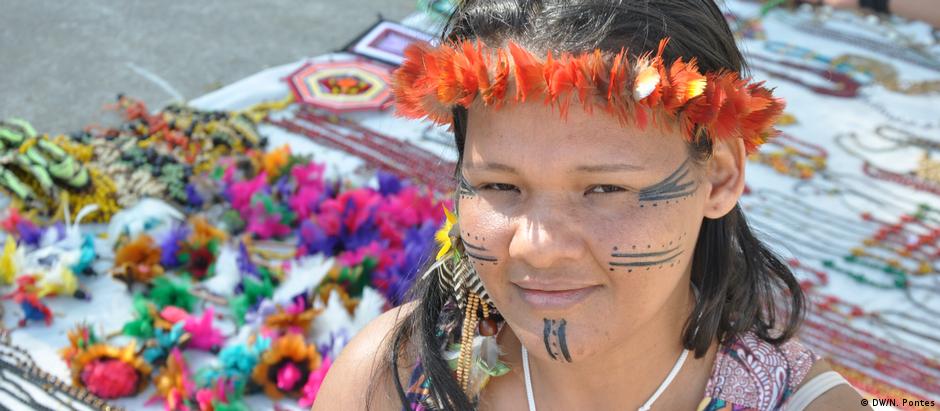 A professora indígena Sameary Pataxó: "o governo não faz questão da nossa presença na sociedade"
