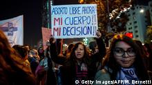 Chile Santiago Demonstration pro Abtreibung