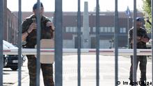Belgien Polizisten Lantin Gefängnis bei Brüssel