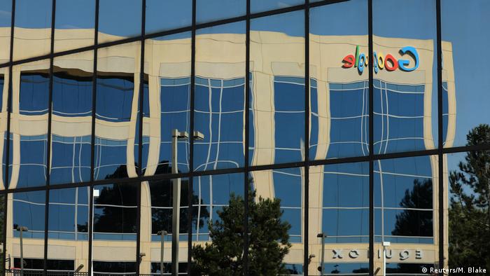Google logo on office building in Irvine, California (Reuters/M. Blake)