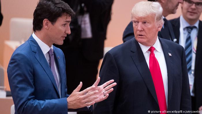 Justin Trudeau und Donald Trump (picture-alliance/dpa/B.v.Jutrczenka)