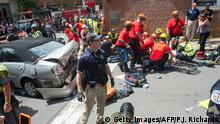 USA Charlottesville Virginia Verletzte durch Auto bei Unite The Right Marsch