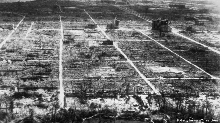 Japan Hiroshima - Zerstörung nach Atombombe (Getty Images/Three Lions)