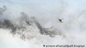 Вертолеты в ходе учений Запад-2013 неподалеку от Гродно