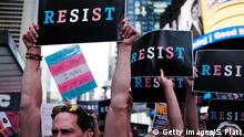 USA Demo wegen LGBT-Verbot in der Armee