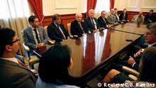 Treffen von Diplomaten und Botschaftern im Parlament in Caracras 