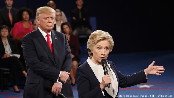 Hillary Clinton und Donald Trump (picture-alliance/AP Images/Rick T. Wilking/Pool )