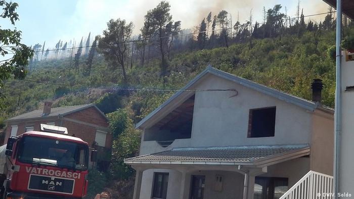Bosnien und Herzegowina Waldbrände in Čapljina (DW/V. Soldo)