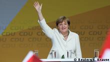 Deutschland Bundeskanzlerin Angela Merkel, Wahlkampfauftritt in Quedlinburg