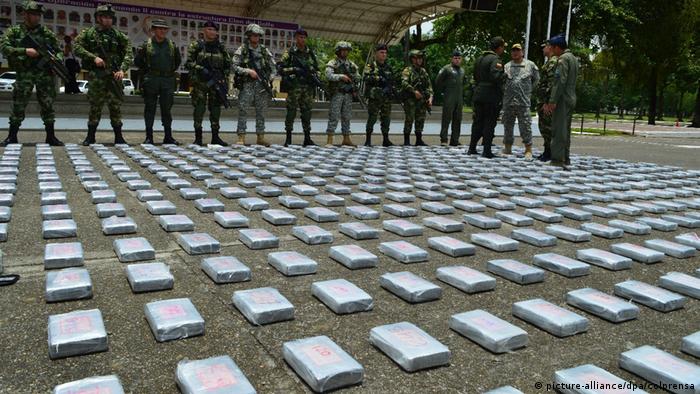 Cocaína incautada al grupo narco-paramilitar Clan del Golfo, el 3 de agosto de 2017