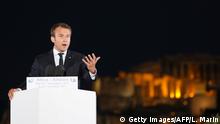 Griechenland Französischer Präsdient Macron zu Besuch in Athen