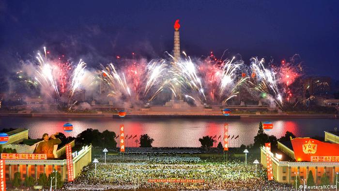 Pyongyang celebrates successful nuclear test (Reuters/KCNA)
