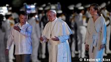 Kolumbien Papst Franziskus beendet seine Besuch