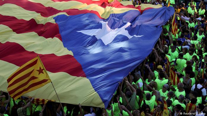 Spanien Demonstration für Unabhängigkeit Katalonien in Barcelona (Reuters/S. Vera)