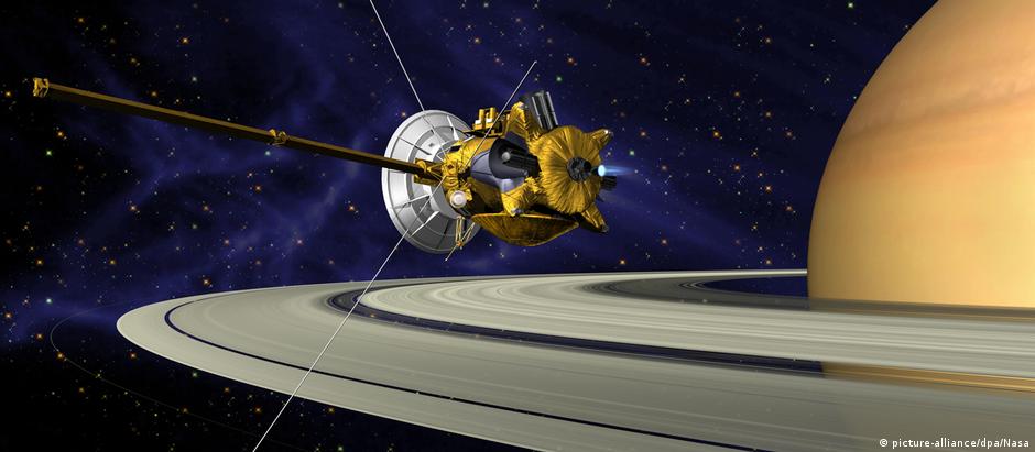 Sonda Cassini foi lançada em 1997 e alcançou a órbita de Saturno em 2004