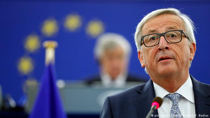 Straßburg Rede von Jean-Claude Juncker (picture-alliance/AP Photo/J.-F. Badias)