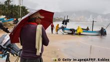 Mexiko Acapulco vor Ankunft Hurrikan Max