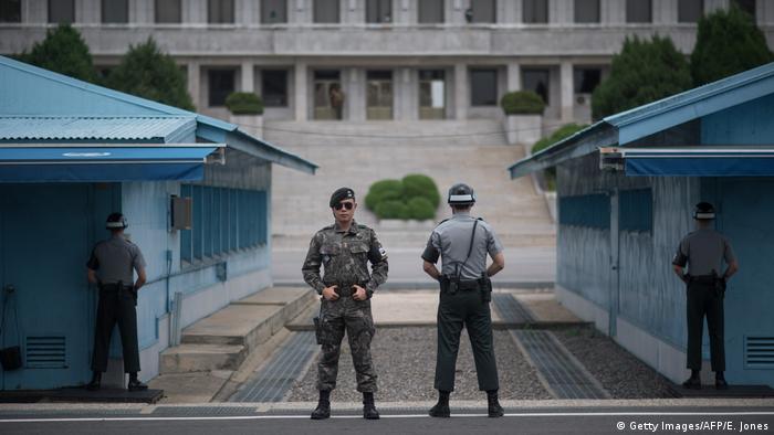 Grenze zwischen Süd- und Nordkorea (Getty Images/AFP/E. Jones)