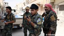 Syrien SDF-Kämpfer in Rakka