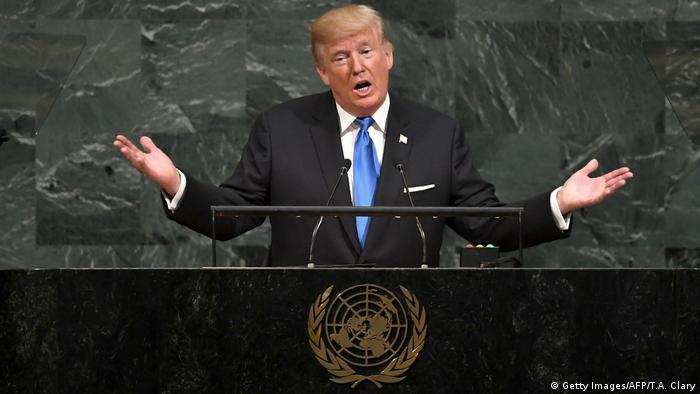 UN Generalversammlung in New York | Donald Trump, Präsident USA (Getty Images/AFP/T.A. Clary)