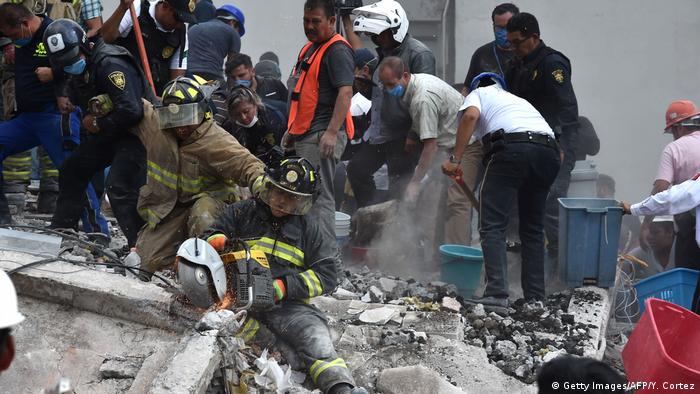 Mexiko Erdbeben Mexiko Stadt (Getty Images/AFP/Y. Cortez)