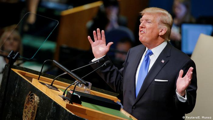 Trump UN Rede in New York (Reuters/E. Munoz)