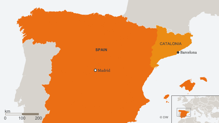 Karte Katalonien ENG