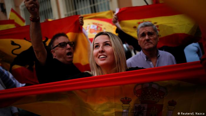 Spanien Demonstration für Unabhängigkeit Katalonien in Barcelona (Reuters/J. Nazca)