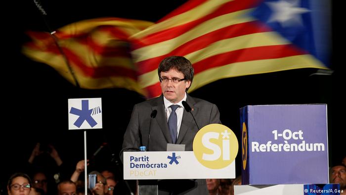Katalonien Carles Puigdemont (Reuters/A.Gea)