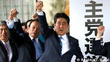Japan Wahlen - Shinzo Abe 