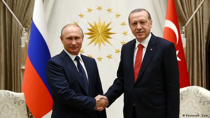 Türkei Präsident Erdogan empfängt russischer Präsident Putin in Ankara (Reuters/K. Ozer)
