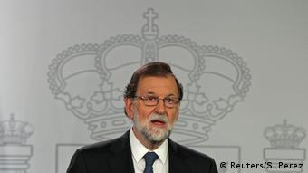 Spanien Madrid Premierminister Rajoy zu Unabhängigkeits-Referendum (Reuters/S. Perez)