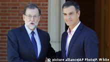 Spanien Rajoy und Sanchez 