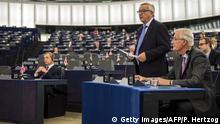 Europäisches Parlament in Straßburg | Jean-Claude Juncker & Michel Barnier & Nigel Farage