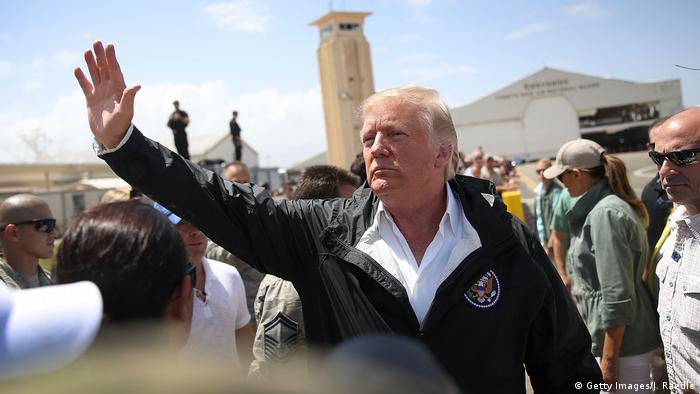 USA Präsident Donald Trump in Puerto Rico (Getty Images/J. Raedle)