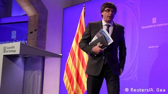 Spanien Barcelona Carles Puigdemont (Reuters/A. Gea)