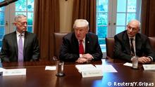 Donald Trump Treffen mit Militärführung