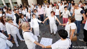 Spanien Girona Demonstration für Dialog (Reuters/R. Marchante)